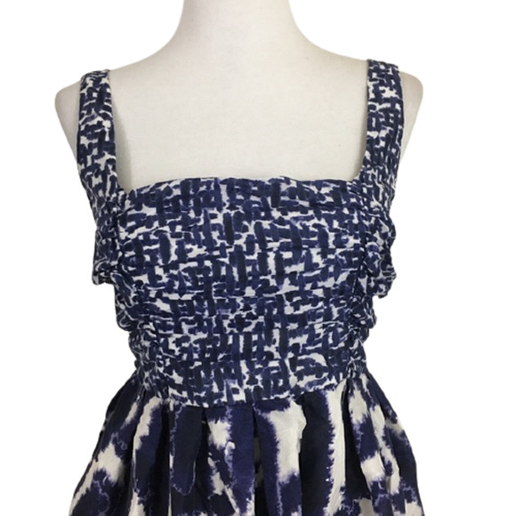 BB Dakota Azalea Copeland Dress In Eclipse Blue White Women's Size 6 - Picture 4 of 8